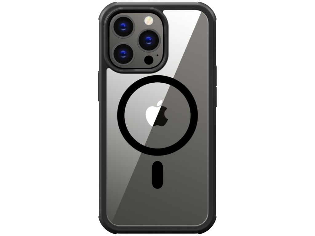 Valenta Tempered Glass Full Cover MagSafe Bumper Case Apple iPhone 14 Pro Max Black