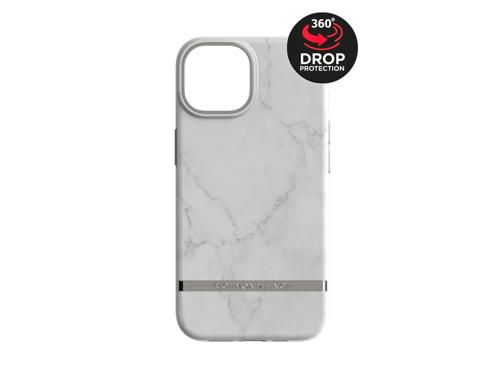 Richmond & Finch Freedom Series One-Piece Apple iPhone 14 White Marble