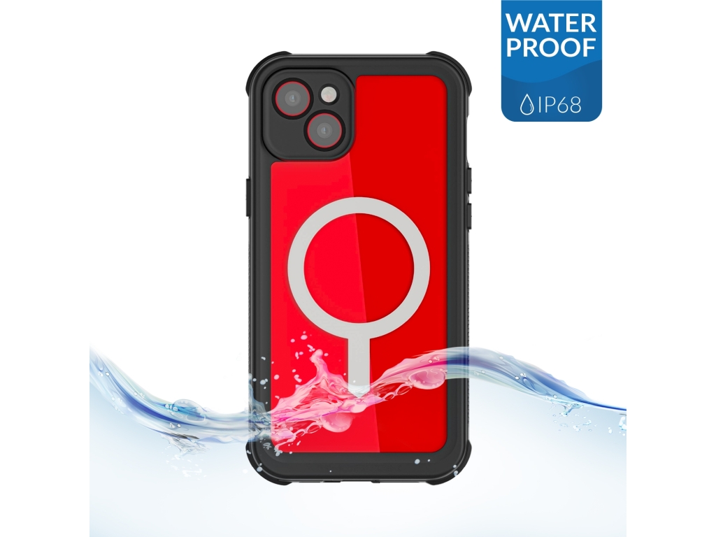 Ghostek Nautical Waterproof MagSafe Case + Belt Swivel Holster Apple iPhone 14 Plus Clear