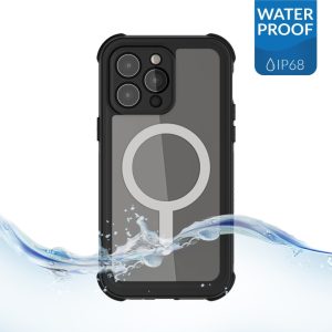Ghostek Nautical Waterproof MagSafe Case + Belt Swivel Holster Apple iPhone 14 Pro Max Clear
