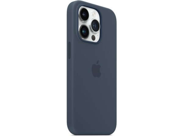 MPTQ3ZM/A Apple Silicone Case with MagSafe iPhone 14 Pro Max Storm Blue