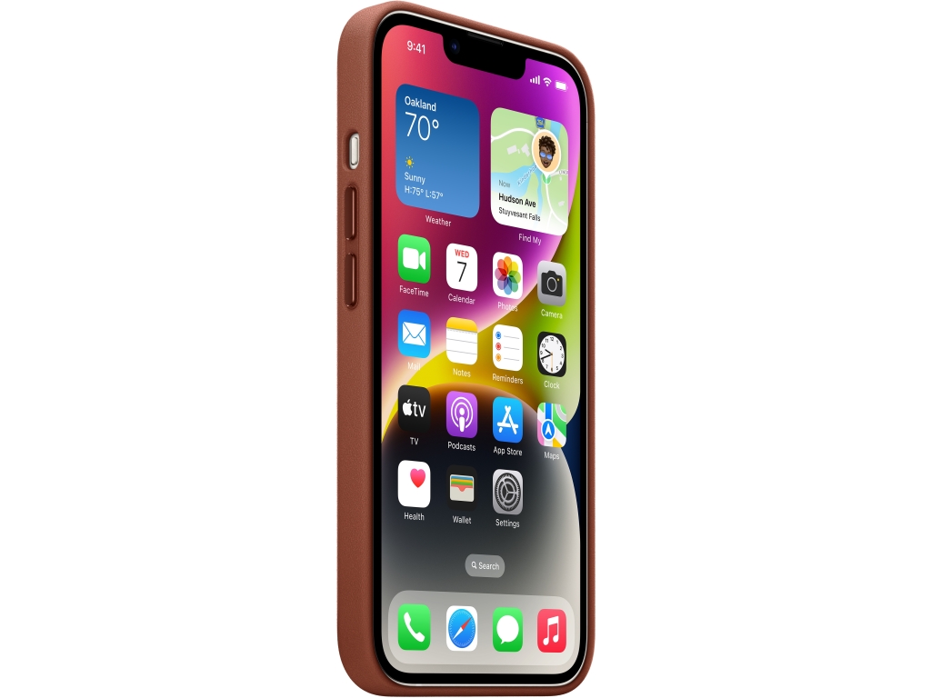 MPP73ZM/A Apple Leather Case with MagSafe iPhone 14 Umber