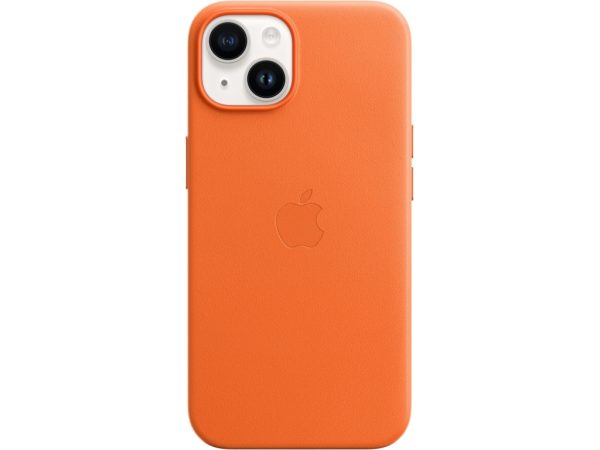 MPP83ZM/A Apple Leather Case with MagSafe iPhone 14 Orange