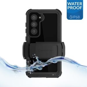 Ghostek Nautical Waterproof Case + Belt Swivel Holster Samsung Galaxy S23 5G Clear