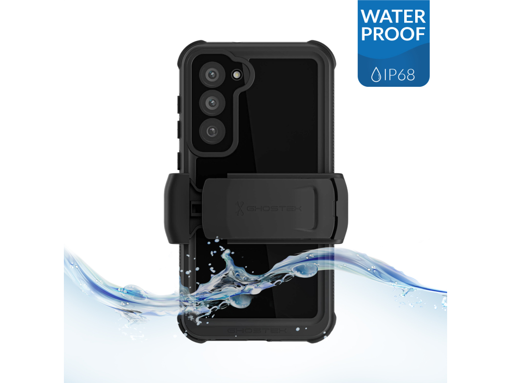 Ghostek Nautical Waterproof Case + Belt Swivel Holster Samsung Galaxy S23+ 5G Black