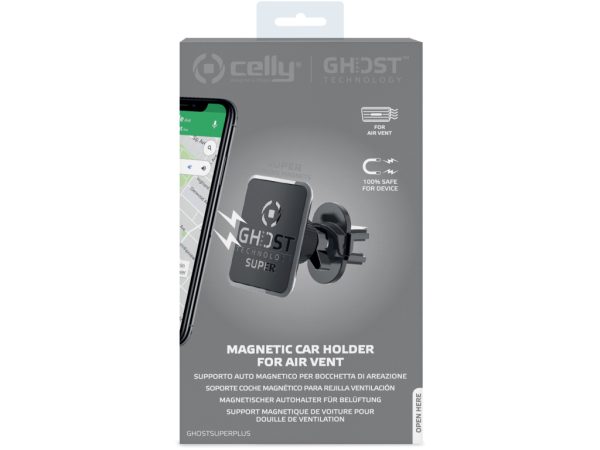 Celly GhostSuperPlus Universal Magnetic Car Holder Black