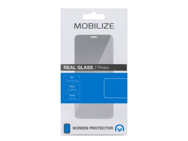 Mobilize Privacy Glass Screen Protector - Black Frame - for Apple iPhone 15 Pro Max