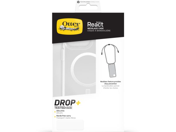 OtterBox React Series Necklace MagSafe Apple iPhone 15 Pro Max Clear
