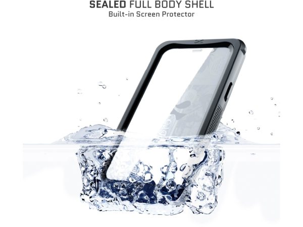 Ghostek Nautical Waterproof MagSafe Case + Belt Swivel Holster Apple iPhone 15 Clear