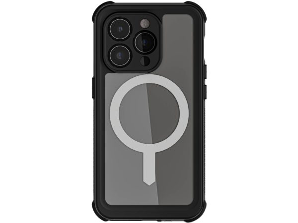 Ghostek Nautical Waterproof MagSafe Case + Belt Swivel Holster Apple iPhone 15 Pro Clear