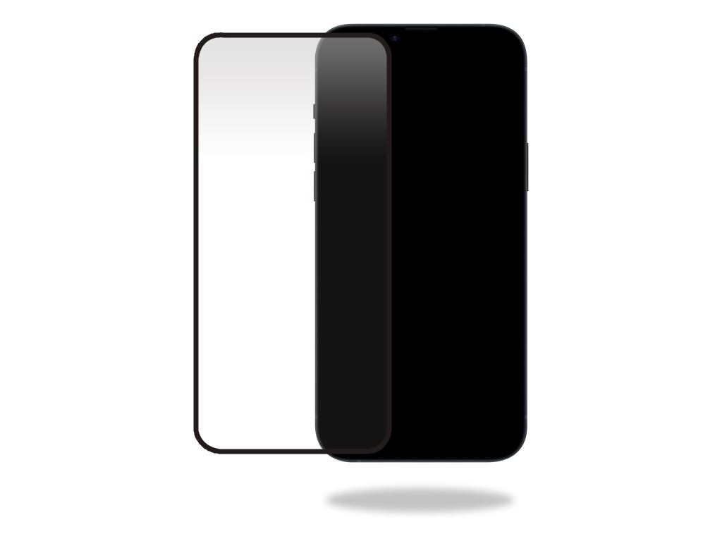 Mobilize Privacy Glass Screen Protector - Black Frame - for Apple iPhone 13 Pro Max/14 Plus