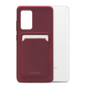 Mobilize Rubber Gelly Card Case Samsung Galaxy A52/A52 5G/A52s 5G Matt Bordeaux