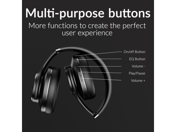 Mobilize Bluetooth Headphone with Speaker Function Black