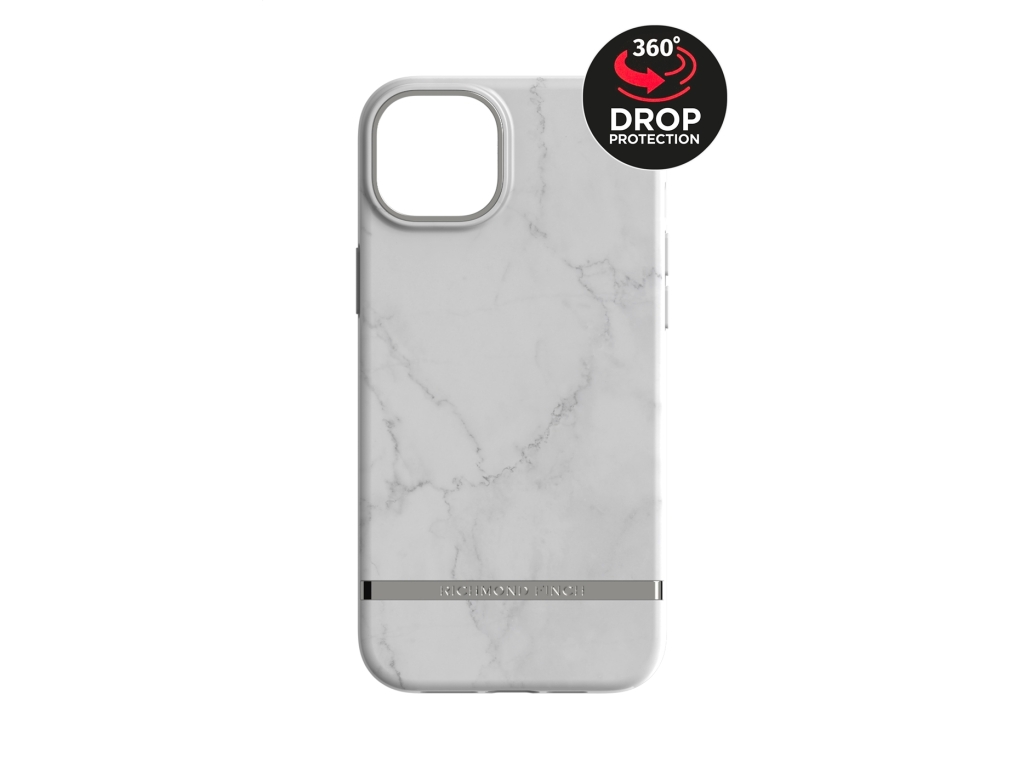 Richmond & Finch Freedom Series One-Piece Apple iPhone 14 Plus White Marble