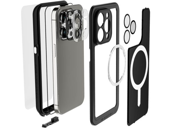 Ghostek Nautical Slim Waterproof MagSafe Case Apple iPhone 15 Pro Black
