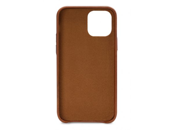 Senza Desire Leather Cover with Card Slot Apple iPhone 12/12 Pro Burned Cognac