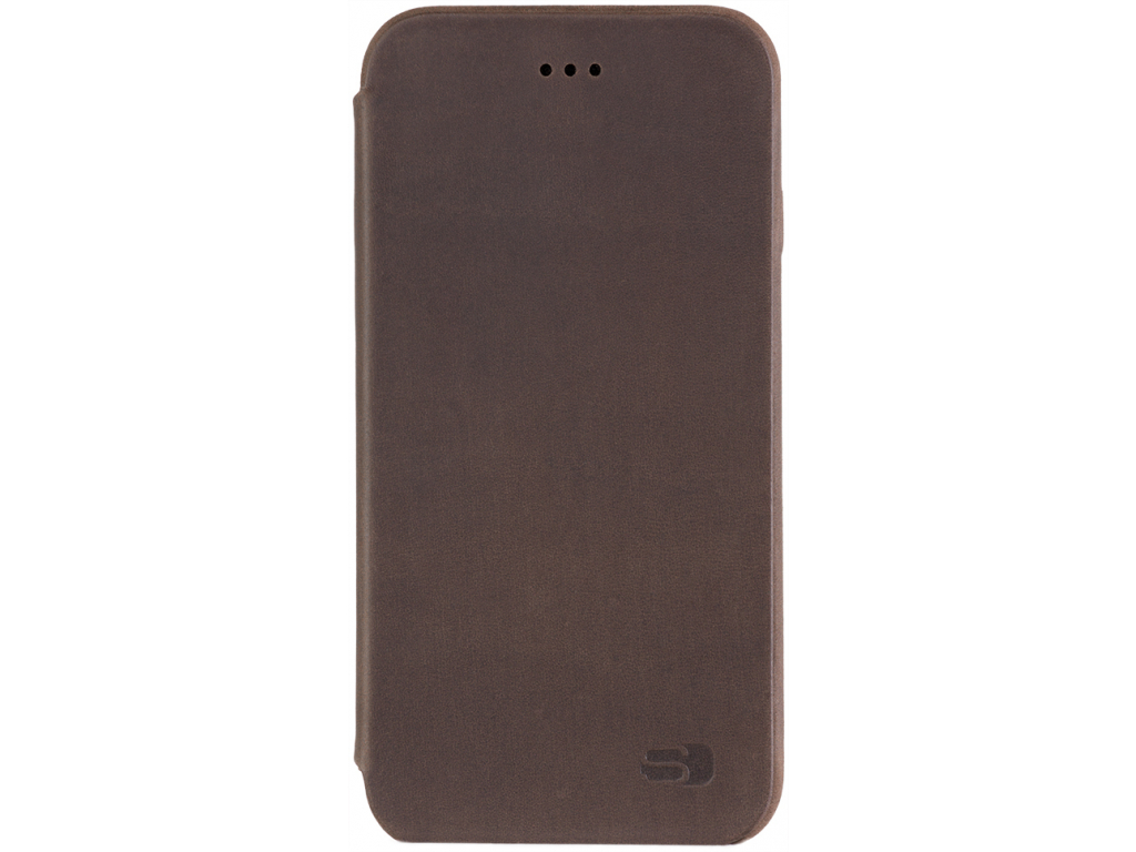 Senza Raw Skinny Leather Booklet Apple iPhone 7 Plus/8 Plus Chestnut Brown