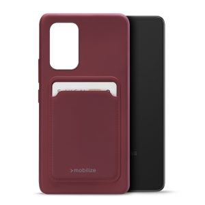 Mobilize Rubber Gelly Card Case Samsung Galaxy A53 5G Matt Bordeaux