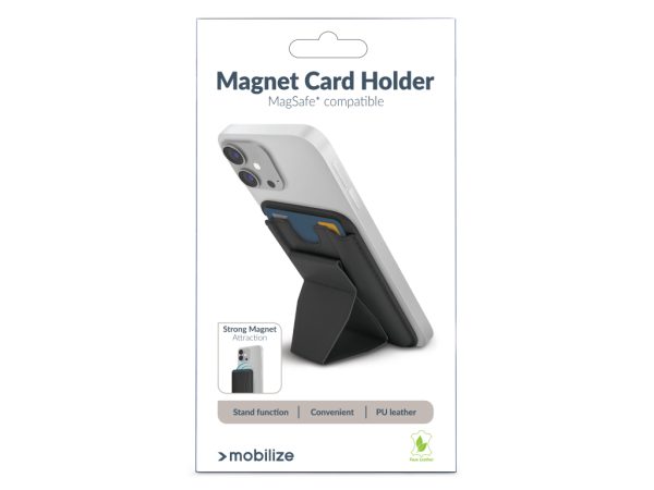 Mobilize Magsafe Compatible Magnet Card Holder Black