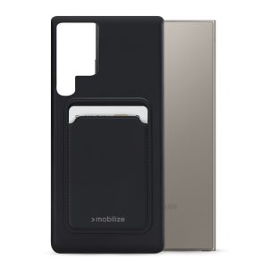Mobilize Rubber Gelly Card Case Samsung Galaxy S24 Ultra 5G Matt Black