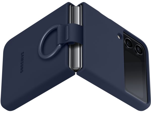 EF-PF721TNEGWW Samsung Silicone Cover with Ring Galaxy Z Flip4 Navy