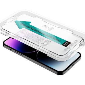 ITSKINS Supreme Glass Screen Protector with Alignment Tool Apple iPhone 14 Pro Clear