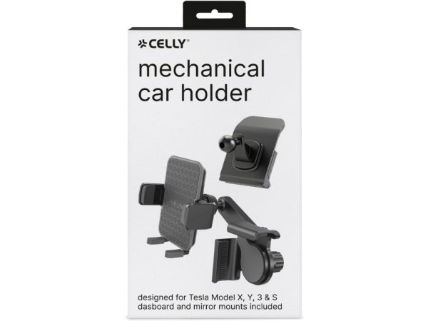 Celly Car Holder for Tesla Monitor and Dashboard Black
