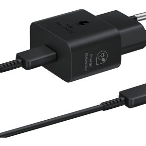 EP-T2510XBEGEU Samsung USB-C PD Wall Charger 25W + USB-C Cable Black