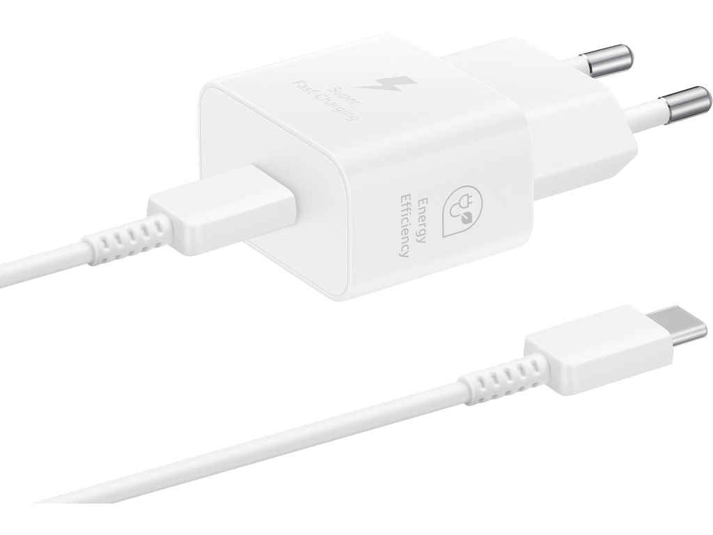 EP-T2510XWEGEU Samsung USB-C PD Wall Charger 25W + USB-C Cable White