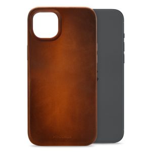 Mobilize Magsafe Compatible Premium Leather Case Apple iPhone 15 Plus Burned Cognac