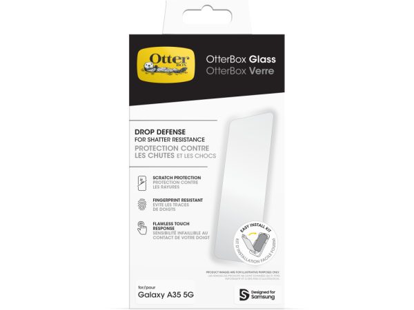 OtterBox Glass Screen Protector Samsung Galaxy A35 5G Clear