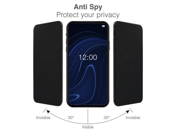 Mobilize Privacy Glass Screen Protector - Black Frame - for Samsung Galaxy A35 5G/A55 5G