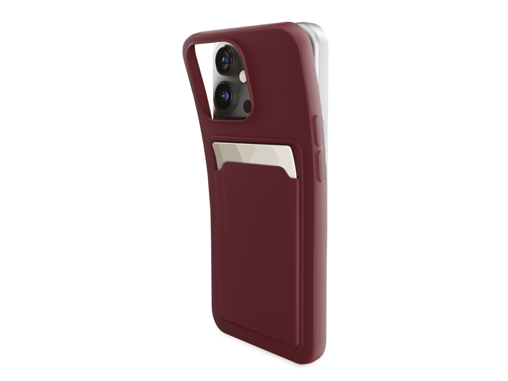 Mobilize Rubber Gelly Card Case Samsung Galaxy A35 5G Matt Bordeaux