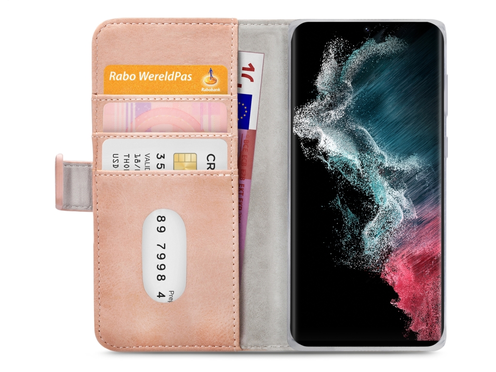 Mobilize Elite Gelly Wallet Book Case Samsung Galaxy S22 Ultra 5G Soft Pink