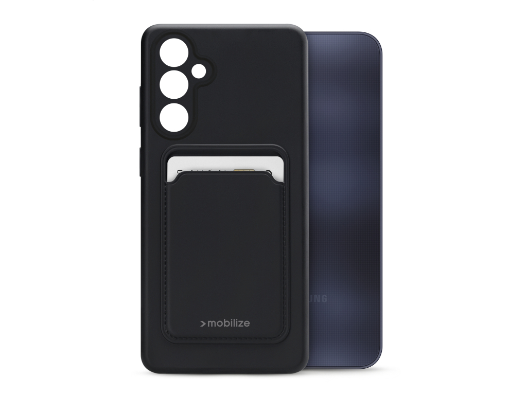 Mobilize Rubber Gelly Card Case Samsung Galaxy S25+ 5G Matt Black