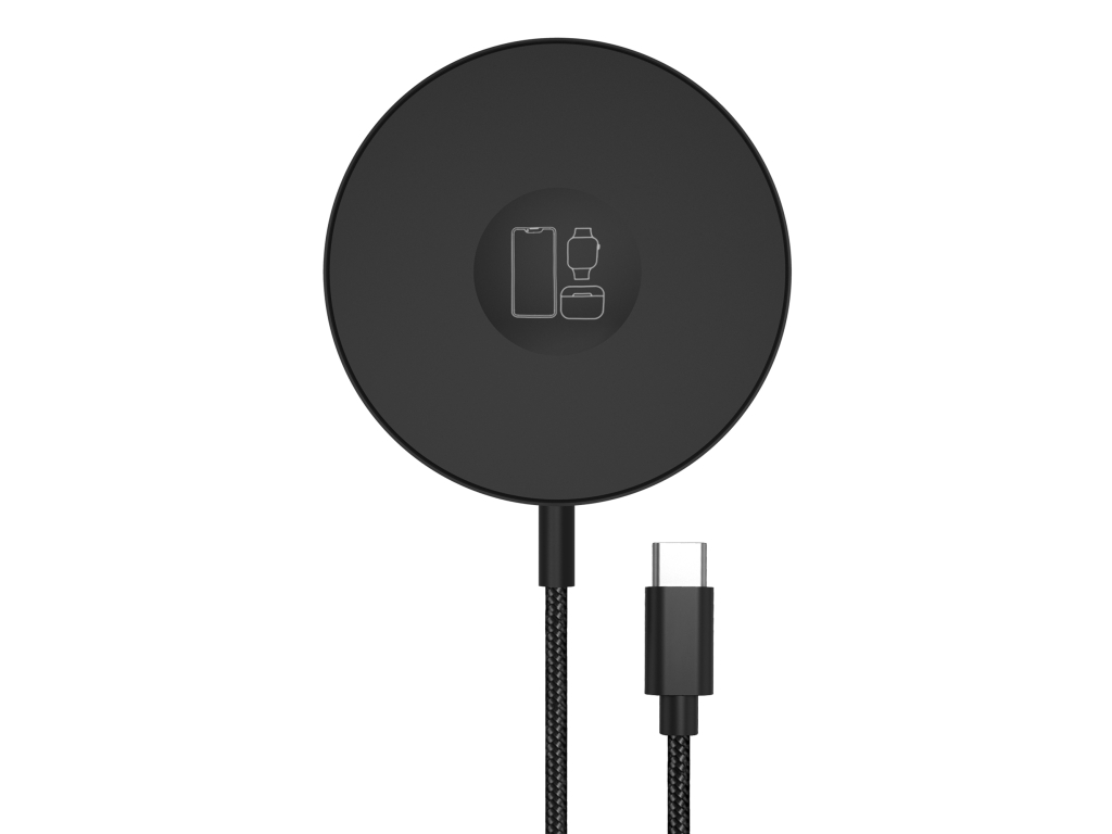 Mobilize 3in1 Magnetic Wireless Charger MagSafe Compatible 15W Black