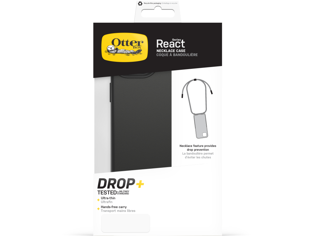 OtterBox React Series Necklace MagSafe Apple iPhone 14 Plus/15 Plus Black