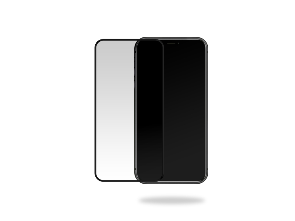 Mobilize Glass Screen Protector with Applicator for Apple iPhone XR/11 Black Frame