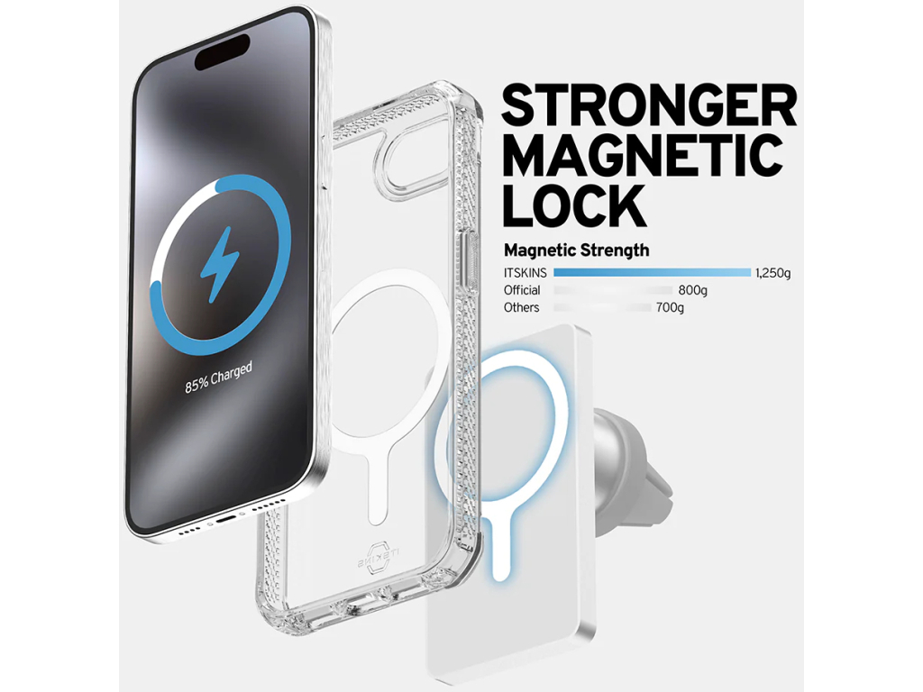 ITSKINS Level 2 HybridMagClear_R for Apple iPhone 16e Transparent