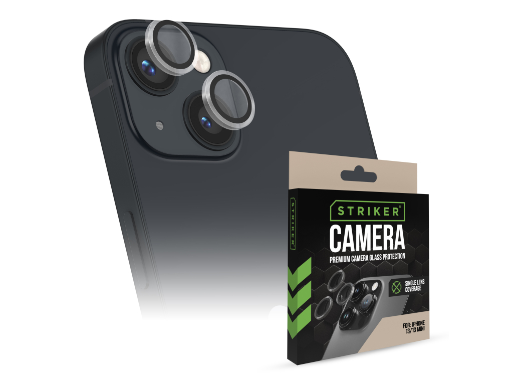 Striker Single Lens Glass Camera Protector - Transparent - Apple iPhone 13/13 Mini