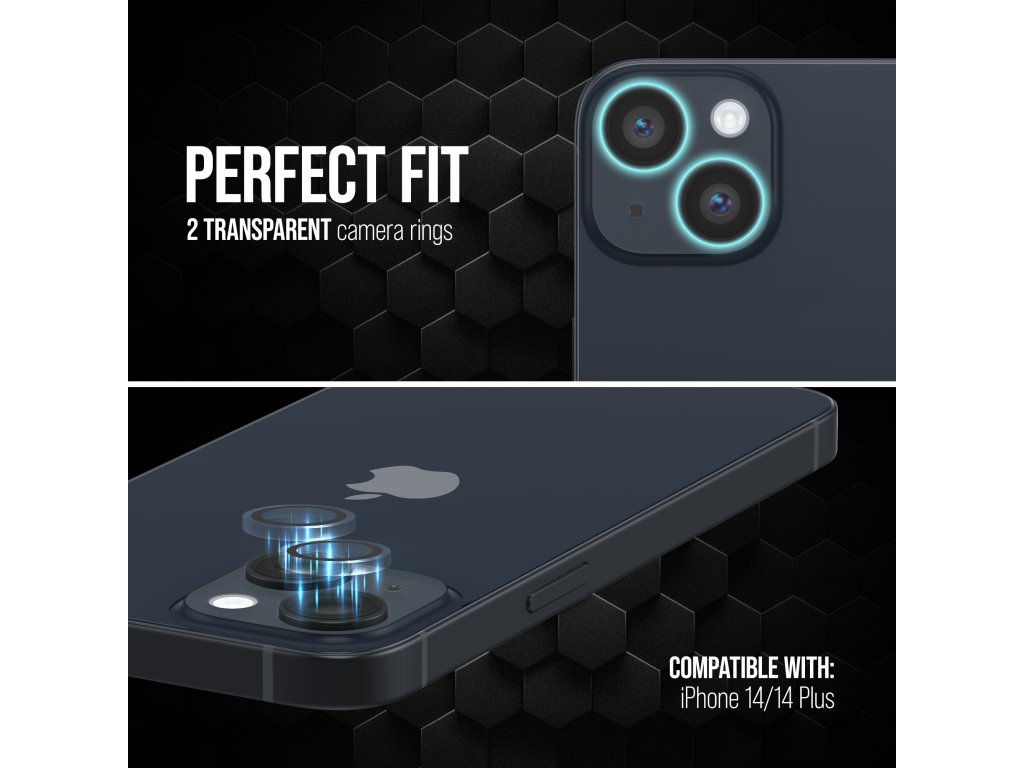 Striker Single Lens Glass Camera Protector - Transparent - Apple iPhone 14/14 Plus