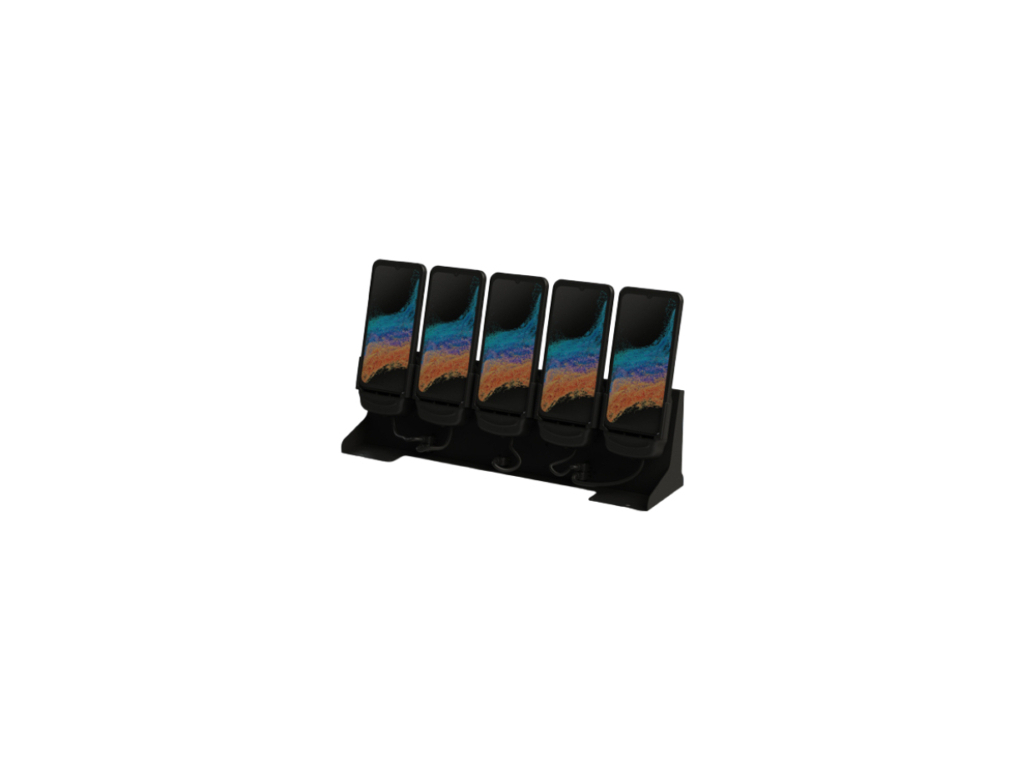CRQC-697 Carcomm 5-Slot Dekstop Cradle 100W Samsung Galaxy Xcover6 Pro/Xcover7