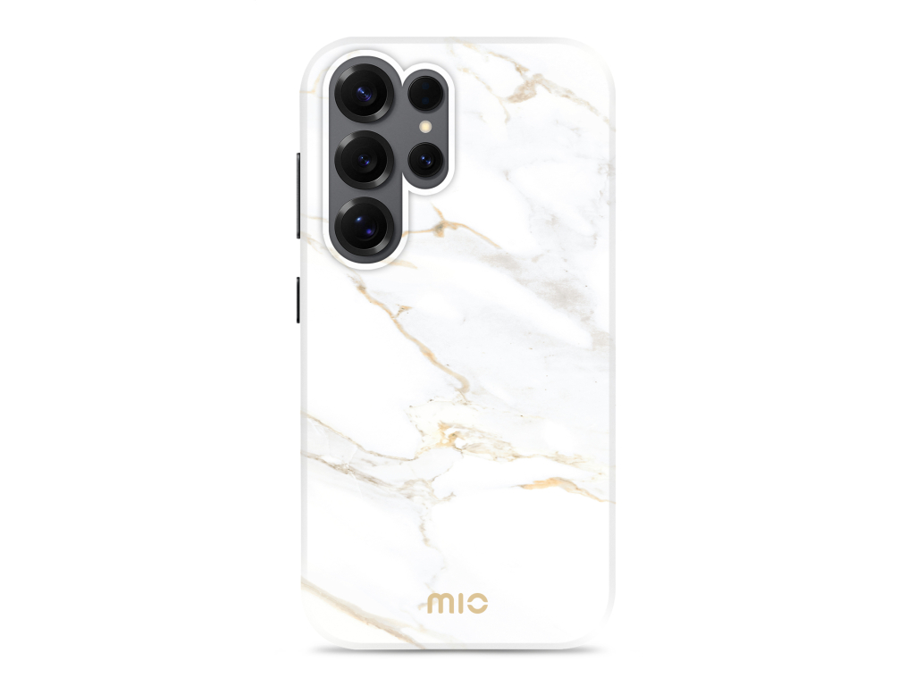 MIO White Marble Magsafe Compatible for Samsung S25 Ultra 5G