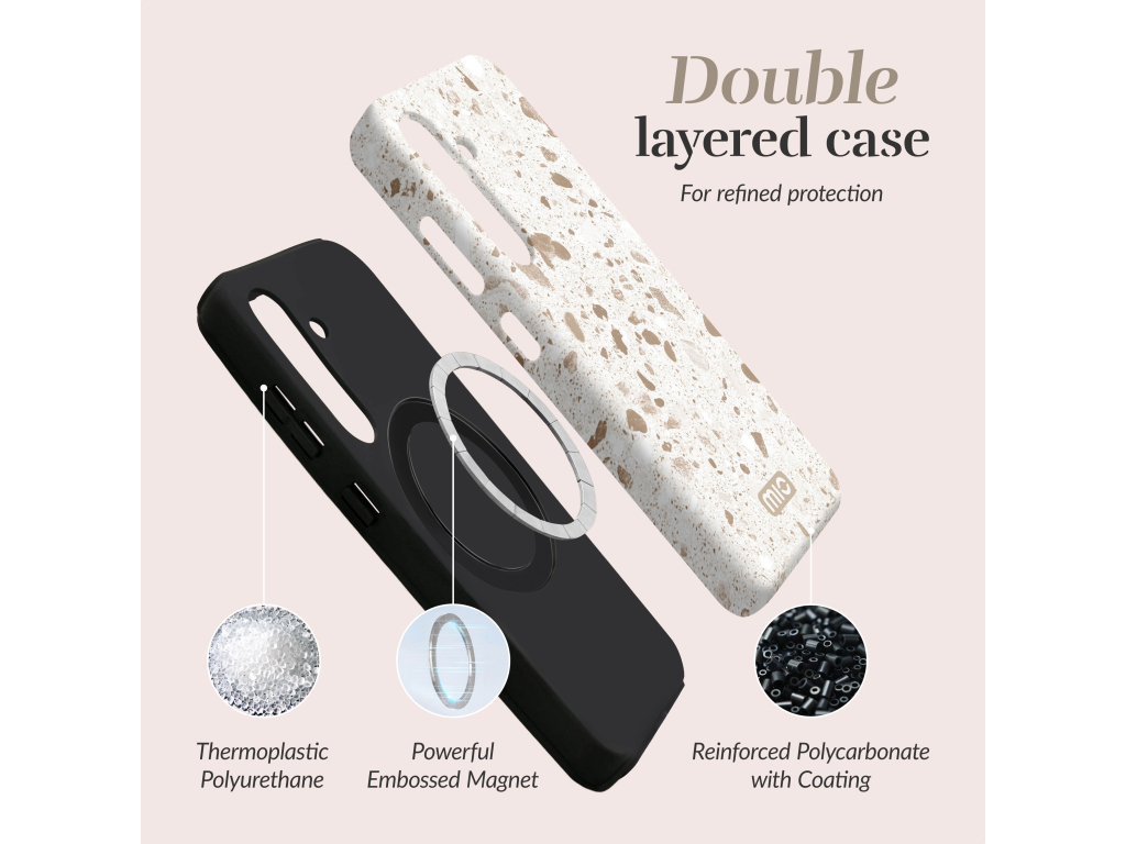 MIO Soft Terrazzo Magsafe Compatible for Samsung A55 5G