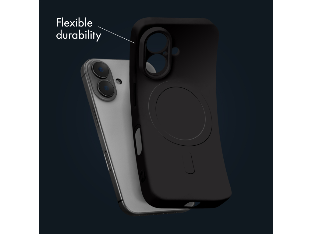 My Style Protective Flex Magsafe Compatible Case for Apple iPhone 16 Black