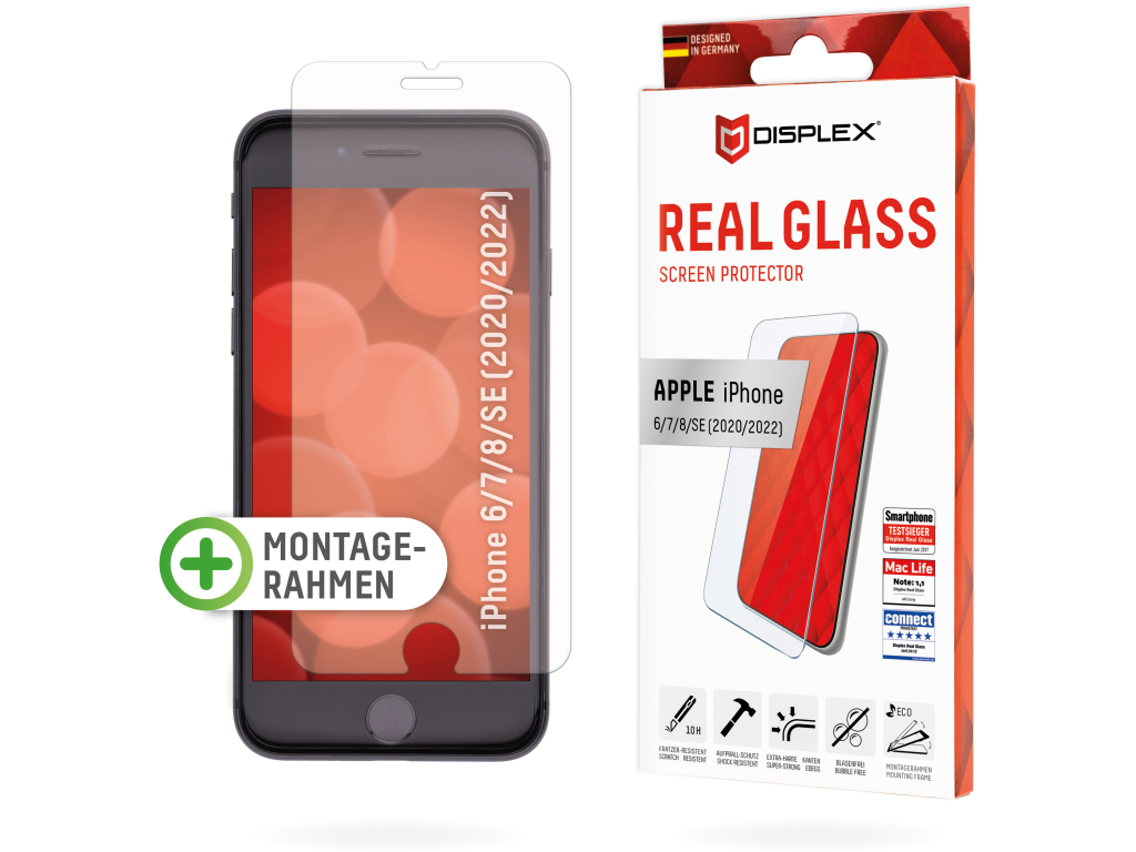 DISPLEX Real Glass Apple iPhone 6/6S/7/8/SE (2020/2022)