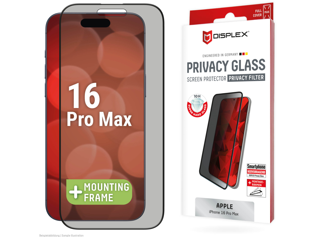 DISPLEX Privacy Glass FC Apple iPhone 16 Pro Max
