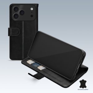 Mobilize Leather Wallet Apple iPhone 17 Pro Max Black