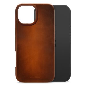 Mobilize Magsafe Compatible Premium Leather Case Apple iPhone 17 Burned Cognac