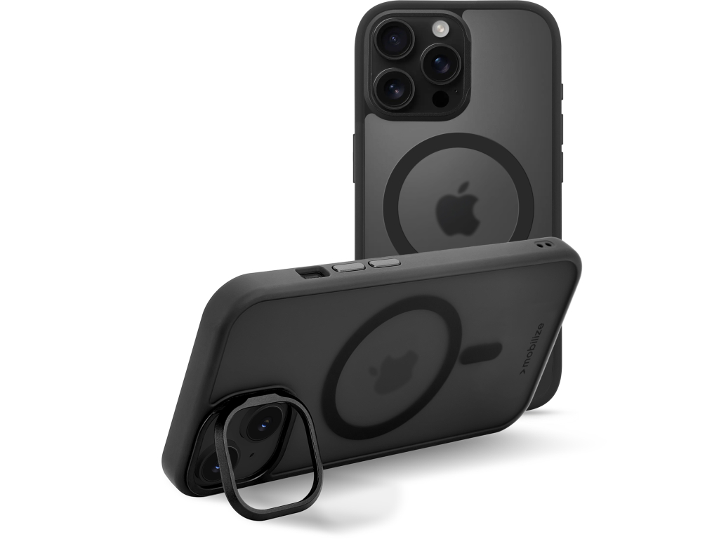 Mobilize MagSafe Compatible Hybrid Pro Case with Camera Stand Apple iPhone 16 Pro Max Black